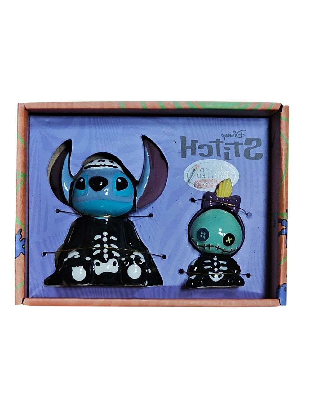 Zrike - Disney Stitch Ceramic Salt And Pepper Shakers Set - Blue & Black